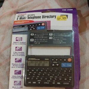 Aurora Black Electronic Organizer